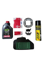 HONDA ACTİVA 125 ASK ÖN + ARKA BALATA + HAVA FİLTRESİ + MOTUL SCOOTER EXPERT YAĞ + BALATA SPREYİ