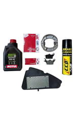 HONDA DİO ASK ÖN + ARKA BALATA + HAVA FİLTRESİ + MOTUL SCOOTER EXPERT YAĞ + BALATA SPREYİ