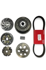 HONDA DİO ÖN VARYATÖR + ARKA DEBRİYAJ + ORJİNAL SOĞUTUCULU KAYIŞ SET