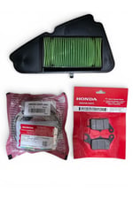 HONDA DİO ORJİNAL ÖN BALATA + ARKA BALATA + HAVA FİLTRESİ BAKIM SETİ