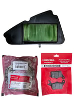 HONDA DİO ORJİNAL ÖN BALATA + ARKA BALATA + HAVA FİLTRESİ BAKIM SETİ
