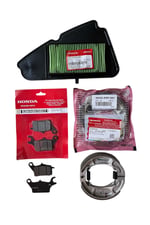 HONDA DİO ORJİNAL ÖN BALATA + ARKA BALATA + HAVA FİLTRESİ BAKIM SETİ
