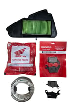 HONDA DİO ORJİNAL ÖN BALATA + ARKA BALATA + HAVA FİLTRESİ BAKIM SETİ