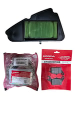 HONDA DİO ORJİNAL ÖN BALATA + ARKA BALATA + HAVA FİLTRESİ BAKIM SETİ