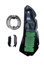 HONDA PCX 2021 / 2022 / 2023 / 2024 ASK ÖN BALATA + ASK ARKA BALATA + HAVA FİLTRESİ BAKIM SETİ