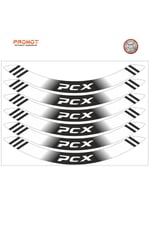 HONDA PCX JANT ŞERİDİ SİYAH - BEYAZ