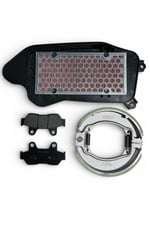 HONDA SPACY 110 - ACTİVA S ÖN BALATA + ARKA BALATA TAKIMI + HAVA FİLTRESİ BAKIM SETİ