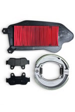 HONDA SPACY 110 - ACTİVA S ÖN BALATA + ARKA BALATA TAKIMI + HAVA FİLTRESİ BAKIM SETİ