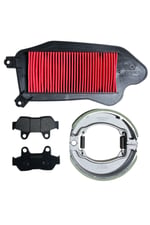 HONDA SPACY 110 - ACTİVA S ÖN BALATA + ARKA BALATA TAKIMI + HAVA FİLTRESİ BAKIM SETİ