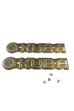 KUBA CG MOTOSİKLET DEPO YAZISI GOLD SAĞ SOL İKİ TARAF İÇİN (4 TANE VİDASI DAHİLDİR) KUBA ÇİTA