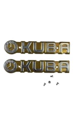 KUBA CG MOTOSİKLET DEPO YAZISI GOLD SAĞ SOL İKİ TARAF İÇİN (4 TANE VİDASI DAHİLDİR) KUBA ÇİTA