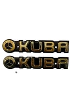 KUBA CG MOTOSİKLET DEPO YAZISI GOLD SAĞ SOL İKİ TARAF İÇİN (4 TANE VİDASI DAHİLDİR)
