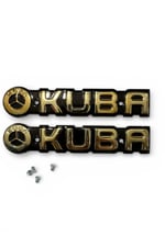 KUBA CG MOTOSİKLET DEPO YAZISI GOLD SAĞ SOL İKİ TARAF İÇİN (4 TANE VİDASI DAHİLDİR)