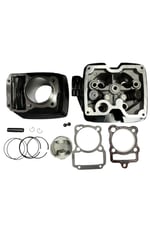 KUBA ÇİTA 150cc SİLİNDİR + ÜST KAPAK SET SİYAH/SİLİNDİR 13 PERNO[62,0mm][YÜK:69 mm]+KAPAK [DQ SUBAP]