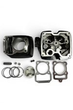 KUBA ÇİTA 150cc SİLİNDİR + ÜST KAPAK SET SİYAH/SİLİNDİR 13 PERNO[62,0mm][YÜK:69 mm]+KAPAK [DQ SUBAP]