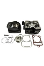 KUBA ÇİTA 150cc SİLİNDİR + ÜST KAPAK SET SİYAH/SİLİNDİR 13 PERNO[62,0mm][YÜK:69 mm]+KAPAK [DQ SUBAP]