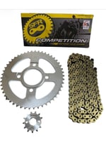 KUBA TK 03 PERFORMANSLI ZİNCİR DİŞLİ SETİ - ÖN 13T + ARKA 50T + SFR ORİNGLİ 428H x 128L ZİNCİR GOLD