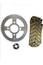 KUBA TK 03 PERFORMANSLI ZİNCİR DİŞLİ SETİ - ÖN 13T + ARKA 50T + SFR ORİNGLİ 428H x 128L ZİNCİR GOLD