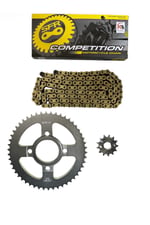 KUBA TK 03 PERFORMANSLI ZİNCİR DİŞLİ SETİ - ÖN 13T + ARKA 50T + SFR ORİNGLİ 428H x 128L ZİNCİR GOLD