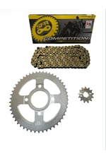 KUBA TK 03 PERFORMANSLI ZİNCİR DİŞLİ SETİ - ÖN 13T + ARKA 50T + SFR ORİNGLİ 428H x 128L ZİNCİR GOLD