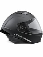 MAT SİYAH MOTOSİKLET KASKI ÇENE AÇILIR [GÜNEŞ VİZÖRLÜ] MH HELMET 