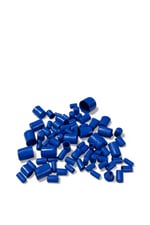 MAVİ MOTOSİKLET VİDA KAPAĞI SETİ - SİLİKON TAPA SETİ - 80 ADET - UNİVERSAL - CG - CUB - DRİFT
