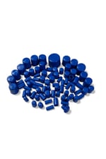 MAVİ MOTOSİKLET VİDA KAPAĞI SETİ - SİLİKON TAPA SETİ - 80 ADET - UNİVERSAL - CG - CUB - DRİFT