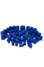 MAVİ MOTOSİKLET VİDA KAPAĞI SETİ - SİLİKON TAPA SETİ - 80 ADET - UNİVERSAL - CG - CUB - DRİFT