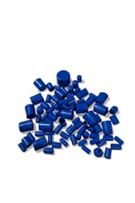 MAVİ MOTOSİKLET VİDA KAPAĞI SETİ - SİLİKON TAPA SETİ - 80 ADET - UNİVERSAL - CG - CUB - DRİFT
