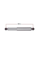 Mobilet Fındık Arka Amortisör Takımı Nikel 28 cm Cg - Mh Drift - Cub - Kuba Çita