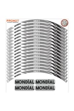 MONDİAL DRİFT L JANT ŞERİDİ GRİ - SİYAH