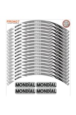 MONDİAL DRİFT L JANT ŞERİDİ GRİ - SİYAH
