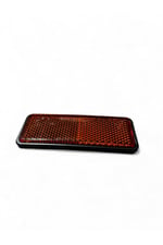 MOTOSİKLET AMORTİSÖR YAN REFLEKTÖR YAPIŞTIRMALI DİKDÖRTGEN SARI 9x3 cm