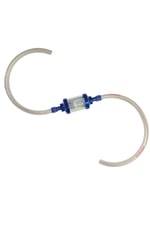 MOTOSİKLET BENZİN FİLTRESİ MODİFİYE MAVİ + BENZİN HORTUMU ŞEFFAF SET / HORTUM BOY 25+25 cm CG - CUB