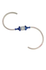 MOTOSİKLET BENZİN FİLTRESİ MODİFİYE MAVİ + BENZİN HORTUMU ŞEFFAF SET / HORTUM BOY 25+25 cm CG - CUB