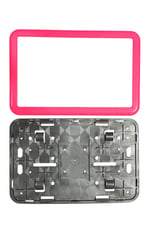 MOTOSİKLET ÇERÇEVELİ PLAKALIK PEMBE UNİVERSAL