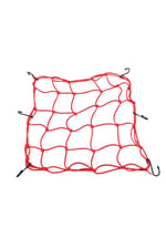 MOTOSİKLET KASK FİLESİ [ AHTAPOT ] KIRMIZI 6 KANCALI 35 x 35 cm
