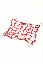 MOTOSİKLET KASK FİLESİ [ AHTAPOT ] KIRMIZI 6 KANCALI 35 x 35 cm