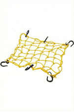 MOTOSİKLET KASK FİLESİ [ AHTAPOT ] SARI 6 KANCALI 35 x 35 cm