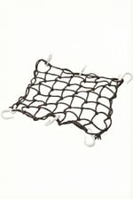MOTOSİKLET KASK FİLESİ [ AHTAPOT ] SİYAH 6 KANCALI 35 x 35 cm