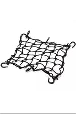 MOTOSİKLET KASK FİLESİ [ AHTAPOT ] SİYAH 6 KANCALI 35 x 35 cm