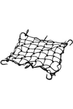 MOTOSİKLET KASK FİLESİ [ AHTAPOT ] SİYAH 6 KANCALI 35 x 35 cm