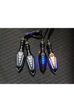 MOTOSİKLET LED SİNYAL KAYAR MODLU 4 ADET [TAKIM] UNİVERSAL - CG - KUBA ÇİTA - DRİFT L - MH DRİFT - CUB
