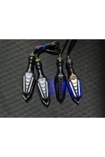 MOTOSİKLET LED SİNYAL KAYAR MODLU 4 ADET [TAKIM] UNİVERSAL - CG - KUBA ÇİTA - DRİFT L - MH DRİFT - CUB