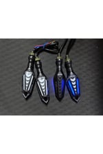 MOTOSİKLET LED SİNYAL KAYAR MODLU 4 ADET [TAKIM] UNİVERSAL - CG - KUBA ÇİTA - DRİFT L - MH DRİFT - CUB