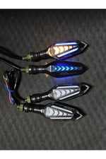 MOTOSİKLET LED SİNYAL KAYAR MODLU 4 ADET [TAKIM] UNİVERSAL - CG - KUBA ÇİTA - DRİFT L - MH DRİFT - CUB