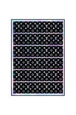 MOTOSİKLET LV DESENLİ HOLOGRAM ÇOKLU STİCKER