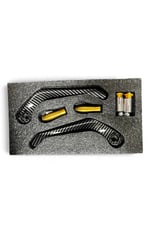 MOTOSİKLET MANET KORUMA KARBON GOLD ( SARI ) - UNİVERSAL - PCX - DİO