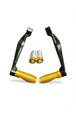 MOTOSİKLET MANET KORUMA SİYAH GOLD ( SARI ) - UNİVERSAL - PCX - DİO