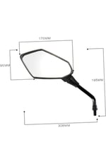 MOTOSİKLET MODİFİYE TOURİNG AYNA TAKIMI 8 mm UNİVERSAL MOTOSİKLET AYNA